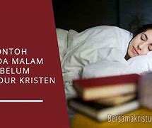 Doa Malam Sebelum Tidur Untuk Agama Kristen Katolik